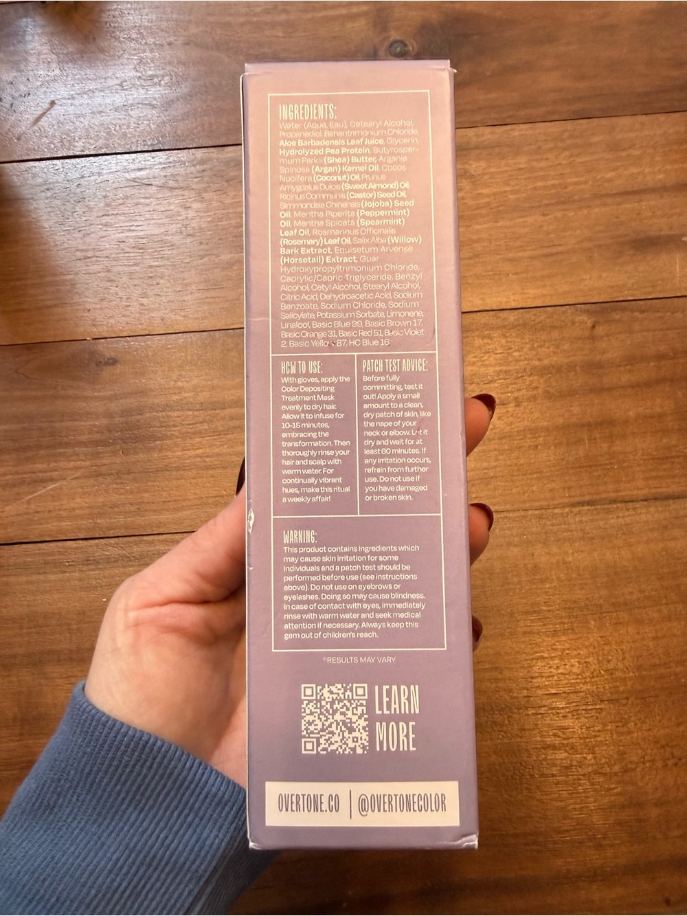 Overtone Smoky Lavender Hair Mask Semi Permanent Hair Dye - Picture 7 of 7